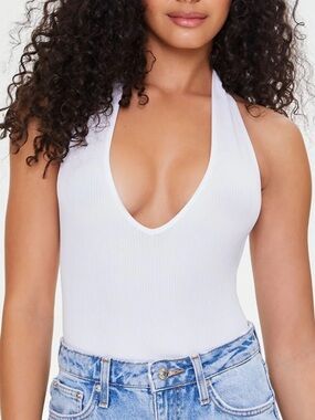 Forever 21 | MAUVE Seamless Halter Low Back Bodysuit | NWOT